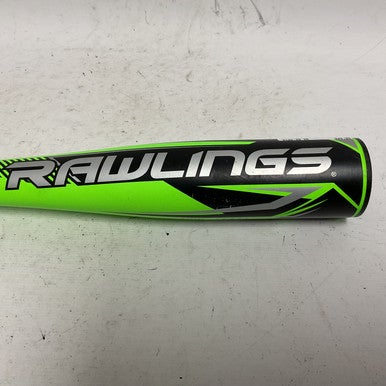 Used Rawlings Fuel US8F8G USA 2 5/8 Baseball Bat Black And Neon Green 28" 11855-S000186797