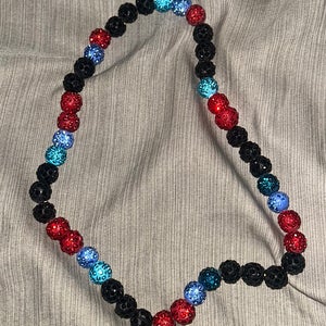 Baseball Rhinestone Necklace