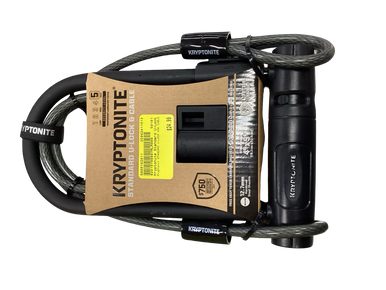 Used Kryptonite STANDARD U-LOCK AND CABLE Bike Accessory 11613-S000162611