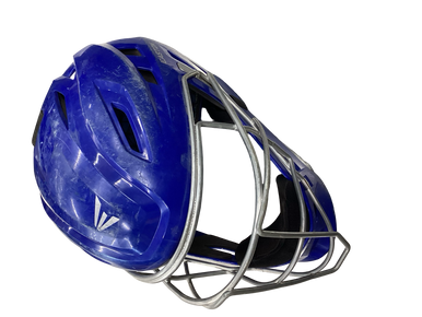 Used Easton GAMETIME Catchers Helmet w/Mask Royal Blue LG 11613-S000162583
