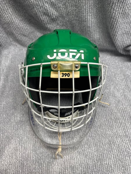 Casque Hockey Vintage Jofa 390 SR – Taille L (6 3/4-7 3/8), Blanc, Adulte