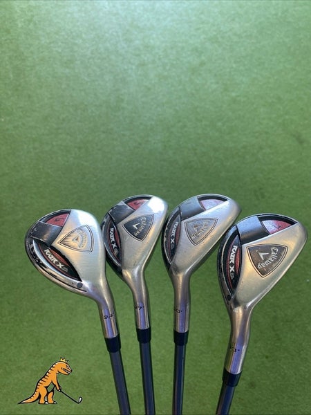 Used RH Callaway RAZR X HL Hybrid Set 4H, 5H, 6H, 7H Ladies Flex Graphite