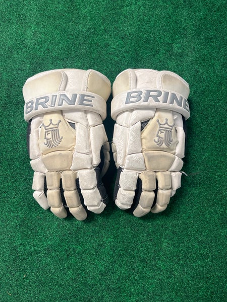 White Brine King Superlight II Lacrosse Gloves | 12" (Used)