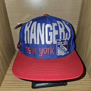 NEW Vintage Rare New York Rangers NHL Hockey Sports Logo 7 Big Logo Hat Snapback