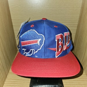 NEW Vintage Buffalo Bills NFL Sports Logo Athletic Twill Hat Cap Vtg Snapback
