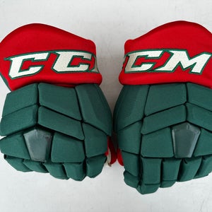 CCM HGTK Tacks Pro Stock 13" Hockey Gloves Wild Green 15975
