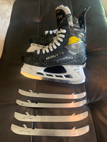 Bauer Supreme 3S Pro Hockey Skates  6 - Fit 2 (Used) With Extra Runners