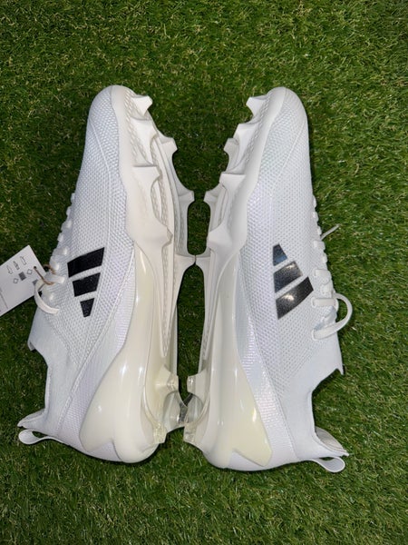 Adidas SM Adizero Electric + Football Cleats White Black IH7451 Men\'s NEW Adidas SM Adizero Electric + Football Cleats White Black  main image 2