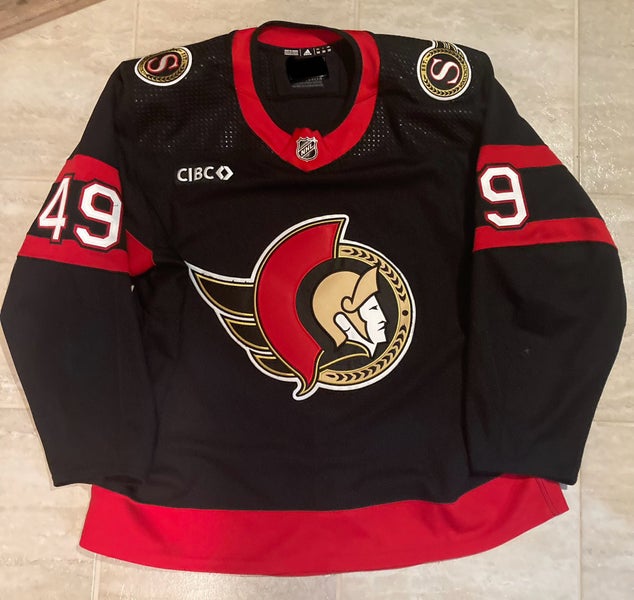 Ottawa Senators Adidas Pro Stock jersey - MiC 56 - Chartier Game Worn