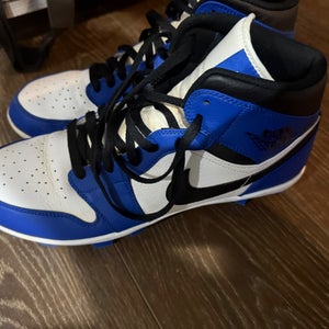Blue Unisex Adult Size 13.0 (W 14.0) Air Jordan Molded Cleats Cleats (Used)