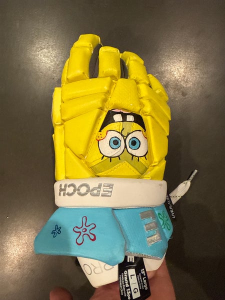 Custom Epoch SpongeBob Lacrosse Gloves (sz 13 LG)