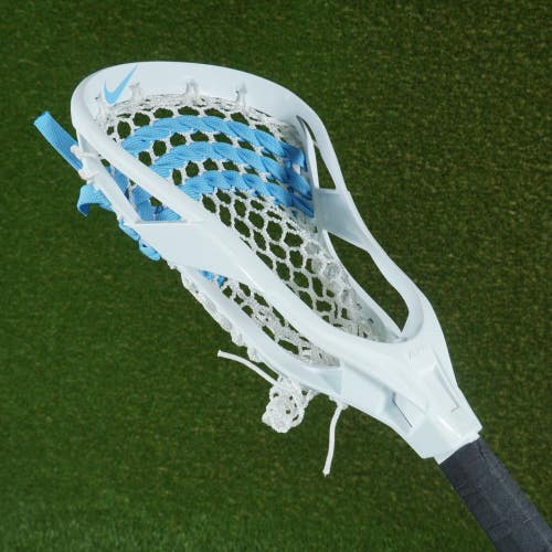 NIKE MEN'S 40 ALPHA HUARACHE COMPLETE LACROSSE STICK, WHITE ~ NICE!!