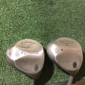Callaway Great Big Berths War Bird Titanium Woods Set (4W & 5W) Firm Graphite