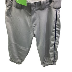 Used Alleson ATHLETIC NAVY PIPING BB/SB Pant Boys Grey And Navy Blue XL 11347-S000249806