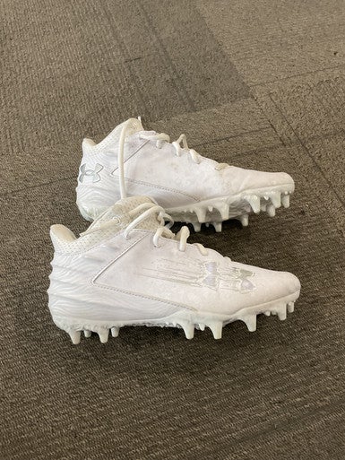 Used Under Armour LAX Cleats Mens White Senior 5.5 11614-S000215916