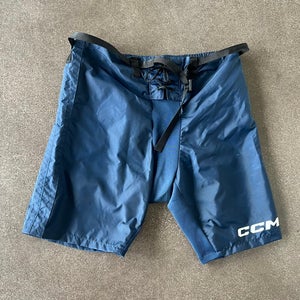Used CCM Senior Size XL Navy Blue Hockey Player Pant Shell (Check Description)