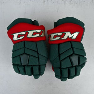 CCM HGTK Tacks Pro Stock Hockey Gloves 13” Green 36792