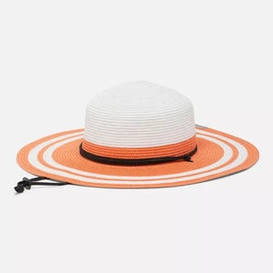 Columbia Global Adventure Packable Hat II Women's S/M White Chin Strap QLW423