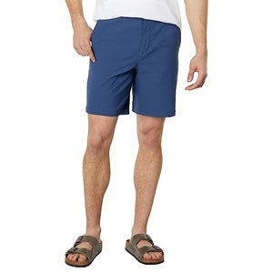 The North Face Sprag Shorts Mens 32-Long Shady Blue Flat Front Golf Chino QLW613