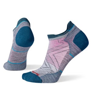 Smartwool Run Zero SW001668 Women's Medium Gray Cushion Low Ankle Socks QLW619