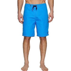 Hurley One Only 2.0 21 Boardshorts Men's 36 Blue Drawstring Waist Beach QLW485