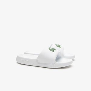 Lacoste Croco 1.0 45CFA0002-082 Sandals Women's US 5 White Slip On Slide QLW501