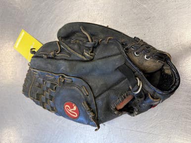 Used Rawlings SUPER SIZE BB/SB Glove RH Throw Black 13" 11339-S000191003