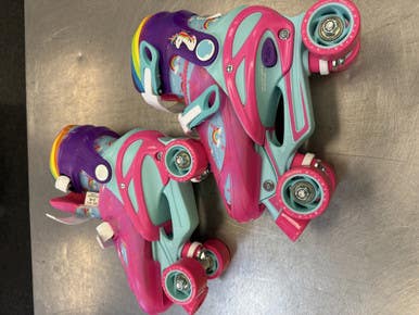 Used UNICORN 3-6 Junior Roller Quad Skates Pink Adjustable 11339-S000190985