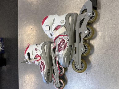 Used Bladerunner PHOENIX G Junior Rec Fitness Skates White Adjustable 11339-S000190954