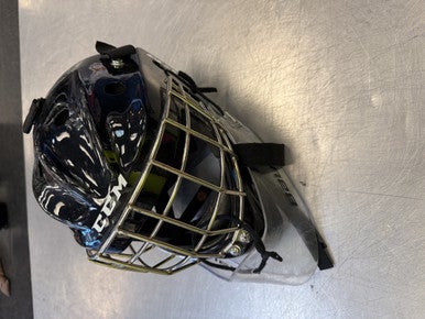 Used Bauer CCM Helmet Full Visor Combo Black MD 11339-S000190945