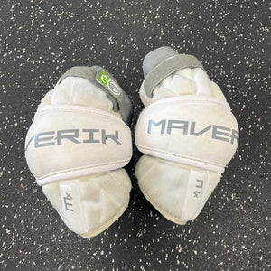 Used Maverik MX Lacrosse Arm Pads/Guards White SM 11849-S000028984