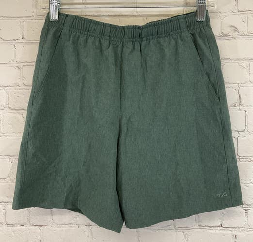 Boy's DAB14127H Athletic Fit Agility Training Shorts Green Palm Heather L Large