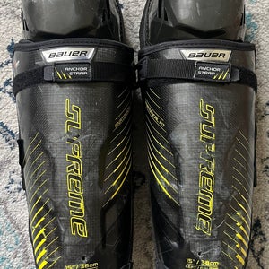 Senior Bauer Supreme 1S 15" Shin Pads