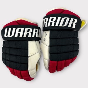 Pro Stock Used 15" Warrior Dynasty AX1 Chicago Blackhawks Winter Classic Hockey Gloves