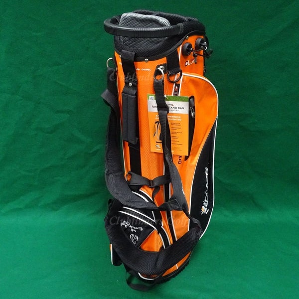 NEW Frogger Function fx Orange/Black 6-Way Golf Stand Bag w/ Raincover