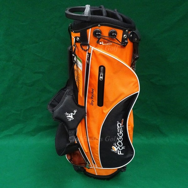 NEW Frogger Function fx Orange/Black 6-Way Golf Stand Bag w/ Raincover