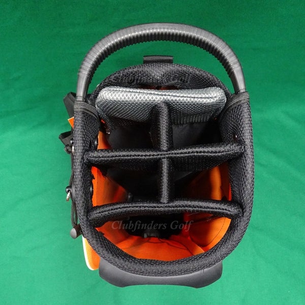 NEW Frogger Function fx Orange/Black 6-Way Golf Stand Bag w/ Raincover