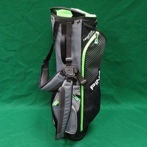 JUNIOR Ping Hoofer Prodi G 30" Black/Green/Grey Golf Stand Bag w/ Raincover