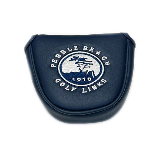 Pebble Beach Golf Links Navy Blue Mallet Putter Headcover