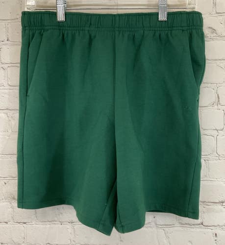 Boy's DAY14402 Athletic Fit Above-the-Knee Sport Fleece Short Green M Medium