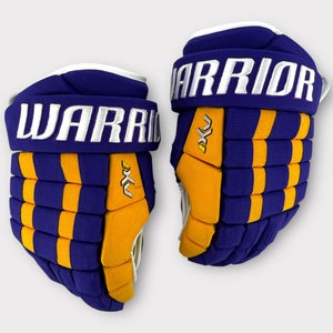 Pro Stock Used 15" Warrior Dynasty AX1 Los Angeles Kings Retro Hockey Gloves