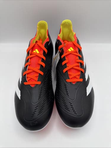 Adidas Predator League FG Soccer Cleats Black Orange Mens Size 9.5 NEW