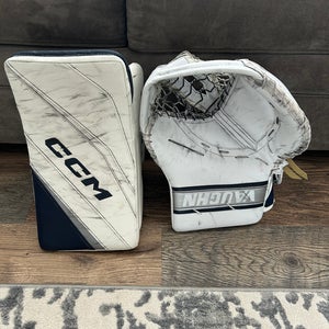 CCM Eflex 6 Blocker And Vaughn V9 Glove