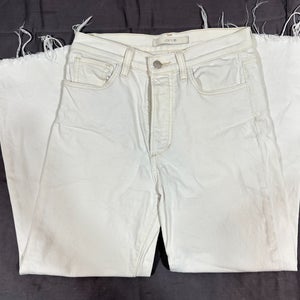 Joe's Jeans The Blake High Rise Wide Leg Crop Stretch Jeans White Size 27 MINTY
