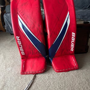 2023 Bauer Hyperlite 2 Goalie Leg Pads (medium)  (Used)