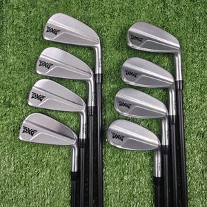 PXG 0211 ST Iron Set 4-PW GW Mitsubishi Chemical 80g Stiff Graphite RH -0.5"