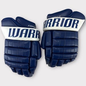 Pro Stock Used 14" Warrior Franchise Toronto Maple Leafs Hockey Gloves MIC