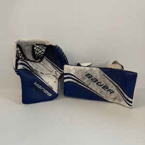Used Intermediate Bauer Vapor 2X Regular Hand Glove and Blocker Set