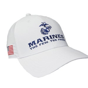 NEW TaylorMade Custom Radar Marines White/Navy Adjustable Golf Hat/Cap