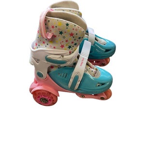 Used WINGFOOT SKATE Child Roller Quad Skates Carolina Blue Adjustable 11479-S000397017